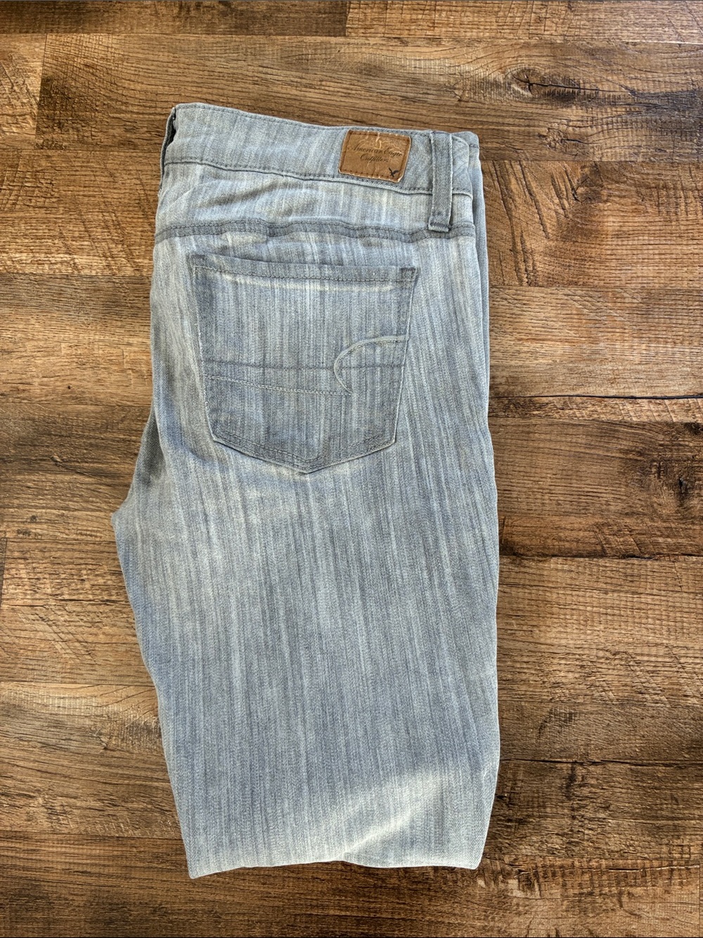 American Eagle Super Stretch Gray Jeggings
